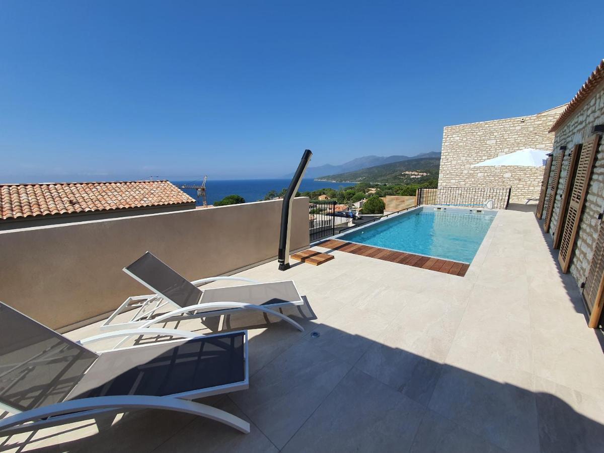 St-Florent Appartement Neuf Vue Mer Panoramique Piscine 4 Chambres - Mor401 Saint-Florent  Esterno foto
